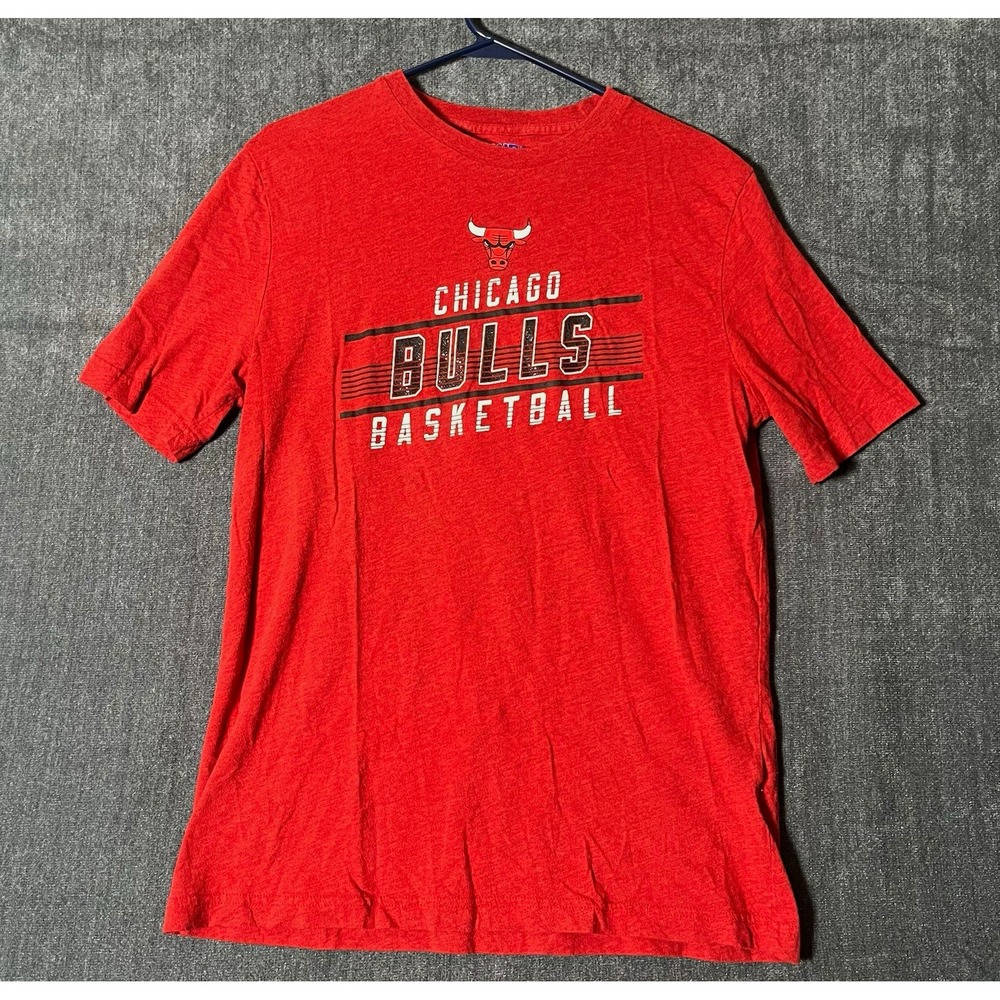 NBA Chicago Bulls NBA Basketball Red Short Sleeve T-Shirt Mens Size M